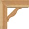Ekena Millwork Funston Block Rough Sawn Bracket w/ Offset Brace, Western Red Cedar, 8"W x 24"D x 24"H BKT0806X24X24FST05RWR - alternate 4